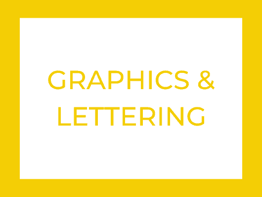 Graphics and lettering tab for website