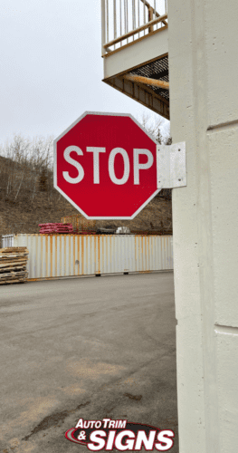 stop sign construction and installation