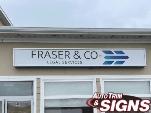 Fraser  Co Legal Services Ext sign