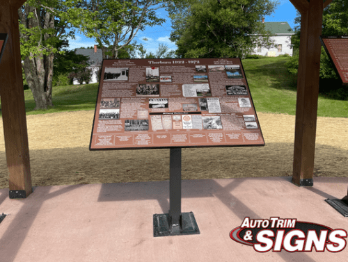 Informational Sign with images