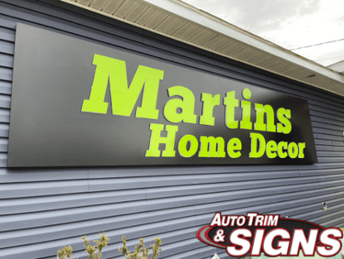 Exterior Business Sign Martins
