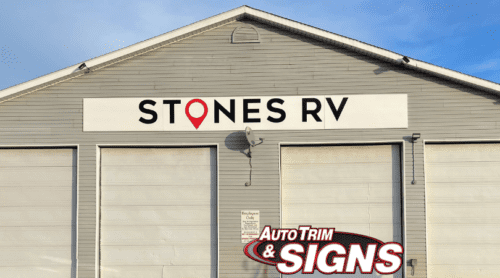 Exterior Business Sign for Stones RV