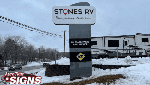 After new sign STones RV
