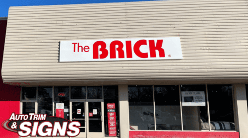 Exterior Business Sign For The Brick