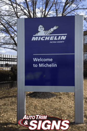 Outdoor sign for Michelin